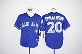 Toronto Blue Jays #20 Josh Donaldson Player 40TH Patch Blue Stitched Jersey,baseball caps,new era cap wholesale,wholesale hats